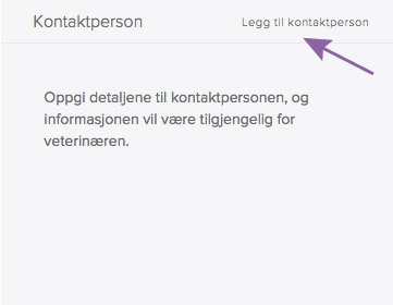 Hvordan legge til kontaktperson